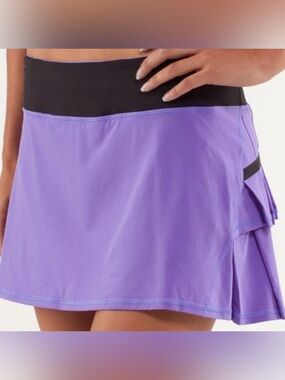lululemon athletica Lavender Sport Skort with Black Waistband